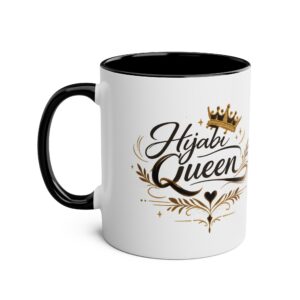 Hijabi Queen Coffee Mug - Two-Tone 11oz Ceramic